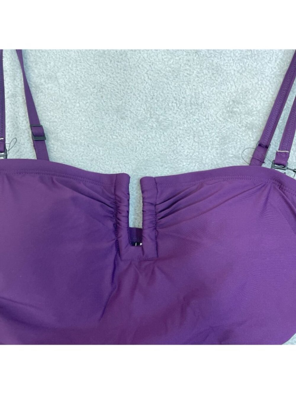 NWT DKNY Women's M Purple Strapless One-Piece Swimsuit Adjustable Straps B1729 - Picture 12 of 14
